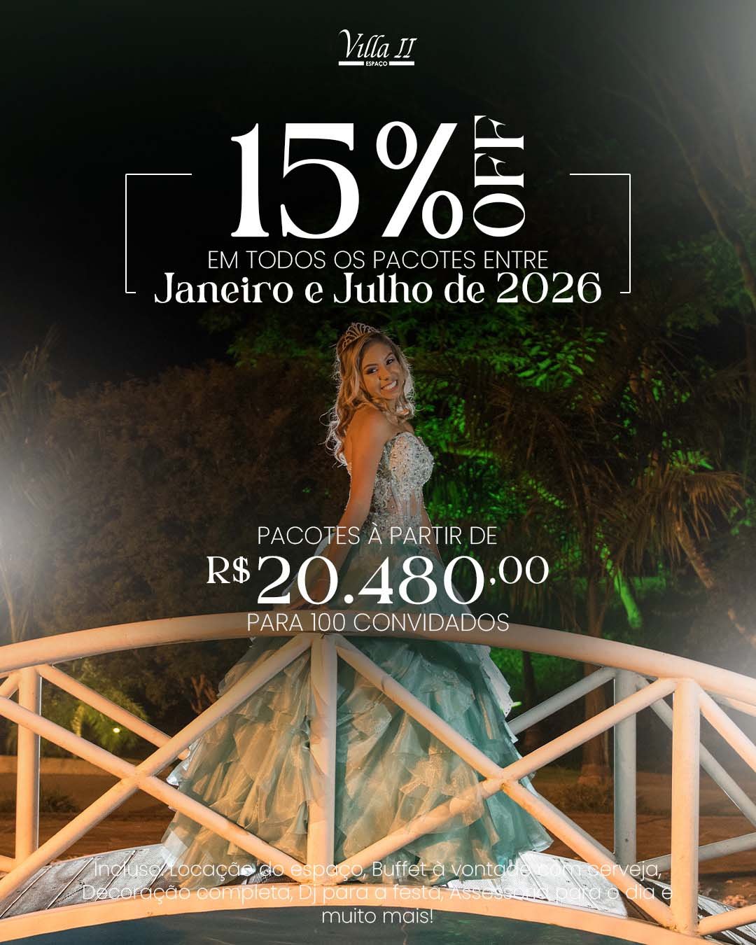 Datas em 2026 com até 15% OFF, em todos os pacotes!